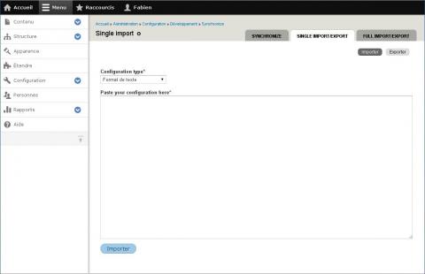 Gestion des configurations avec Drupal 8