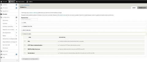Nouvelle interface de Drupal 8